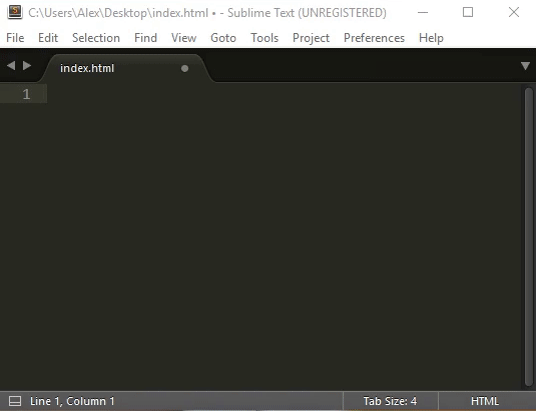 Create html5 document with emmet